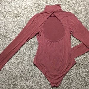 VELVET BODY SUIT💋 open back!!